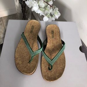 Green sandals 👡